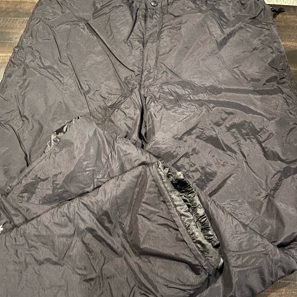 Men’s Big & Tall Black Insulated Snow Pants size 3X Skigear Winter
